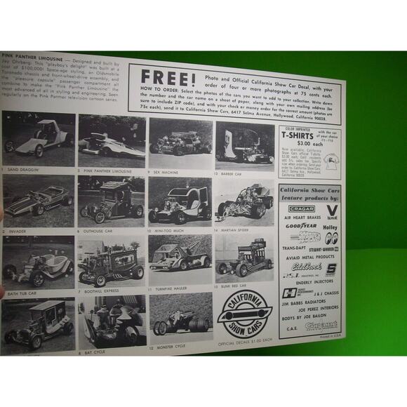 Pink Panther Limousine California Show Racer Car Original Photo Jay Ohrberg 1969 - Picture 6 of 12